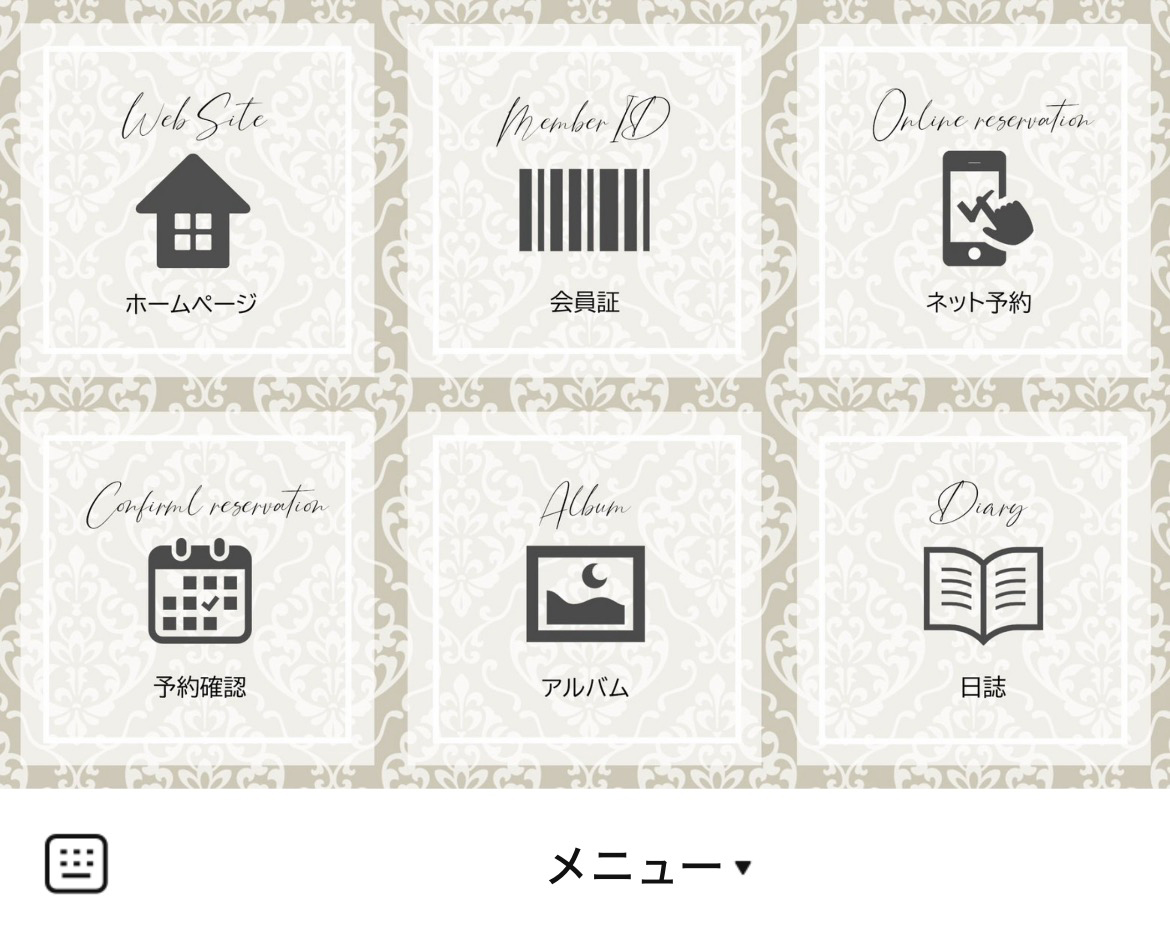 【板橋本店】stella-ステラ-のLINEリッチメニューデザインのサムネイル