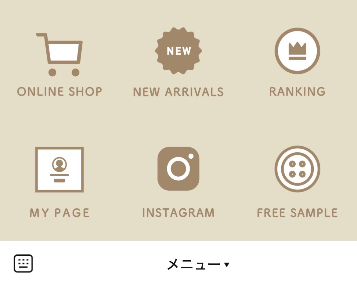coccaのLINEリッチメニューデザインのサムネイル