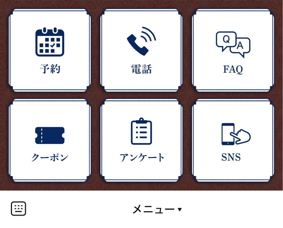 名泉鍵湯 奥津荘のLINEリッチメニューデザインのサムネイル