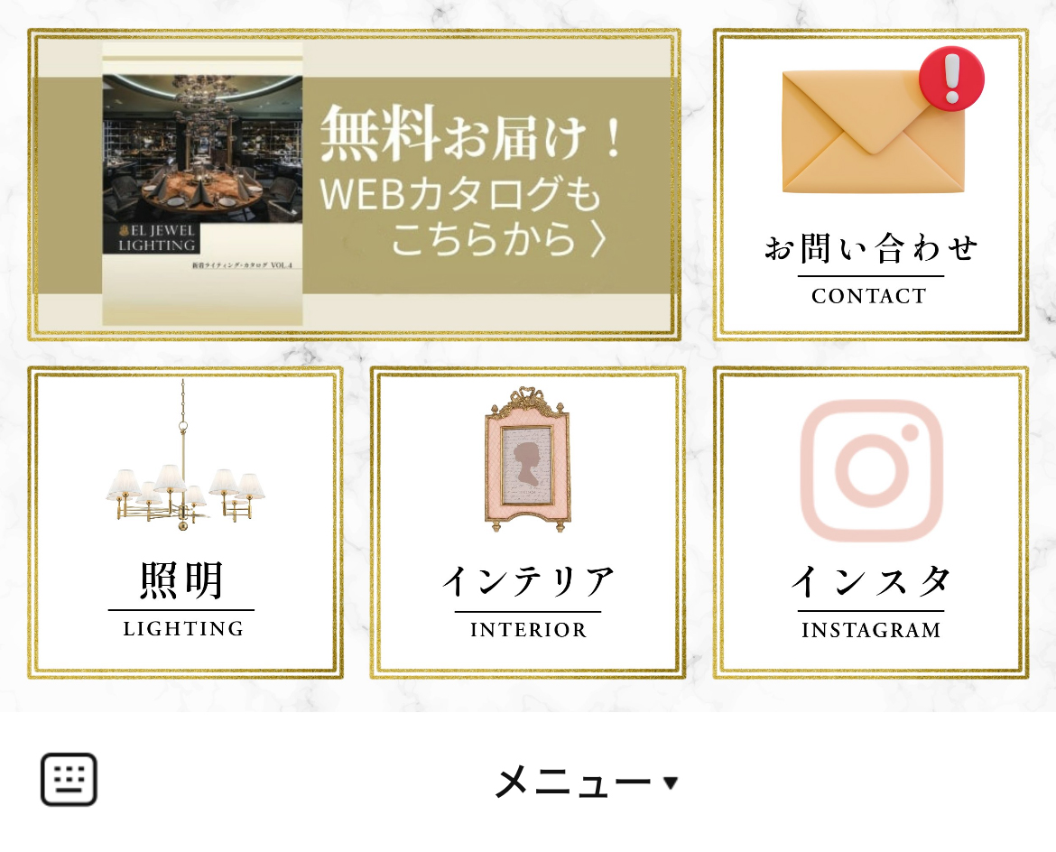eljewelのLINEリッチメニューデザインのサムネイル