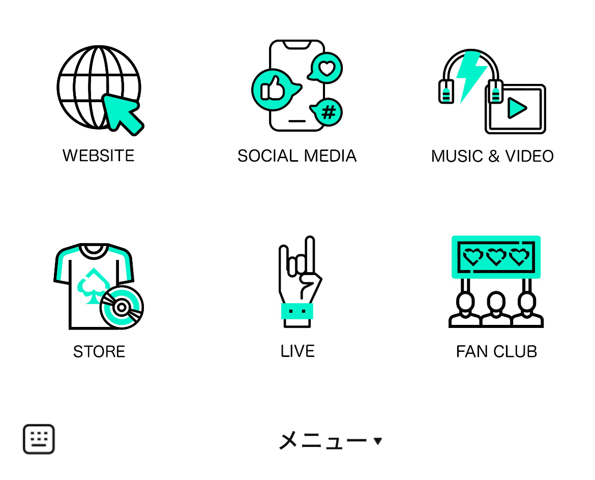 LOVEBITESのLINEリッチメニューデザインのサムネイル