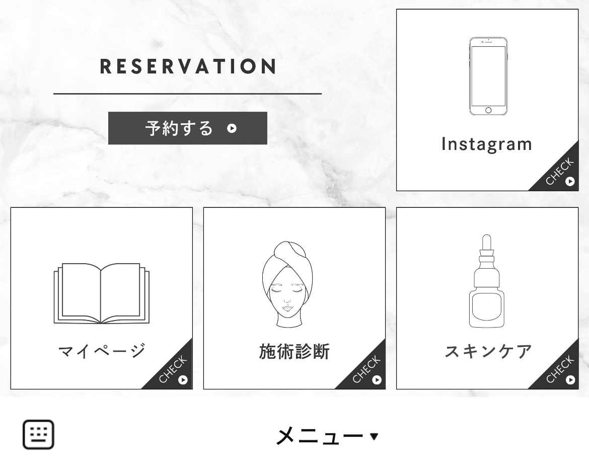 Mo TekiのLINEリッチメニューデザインのサムネイル