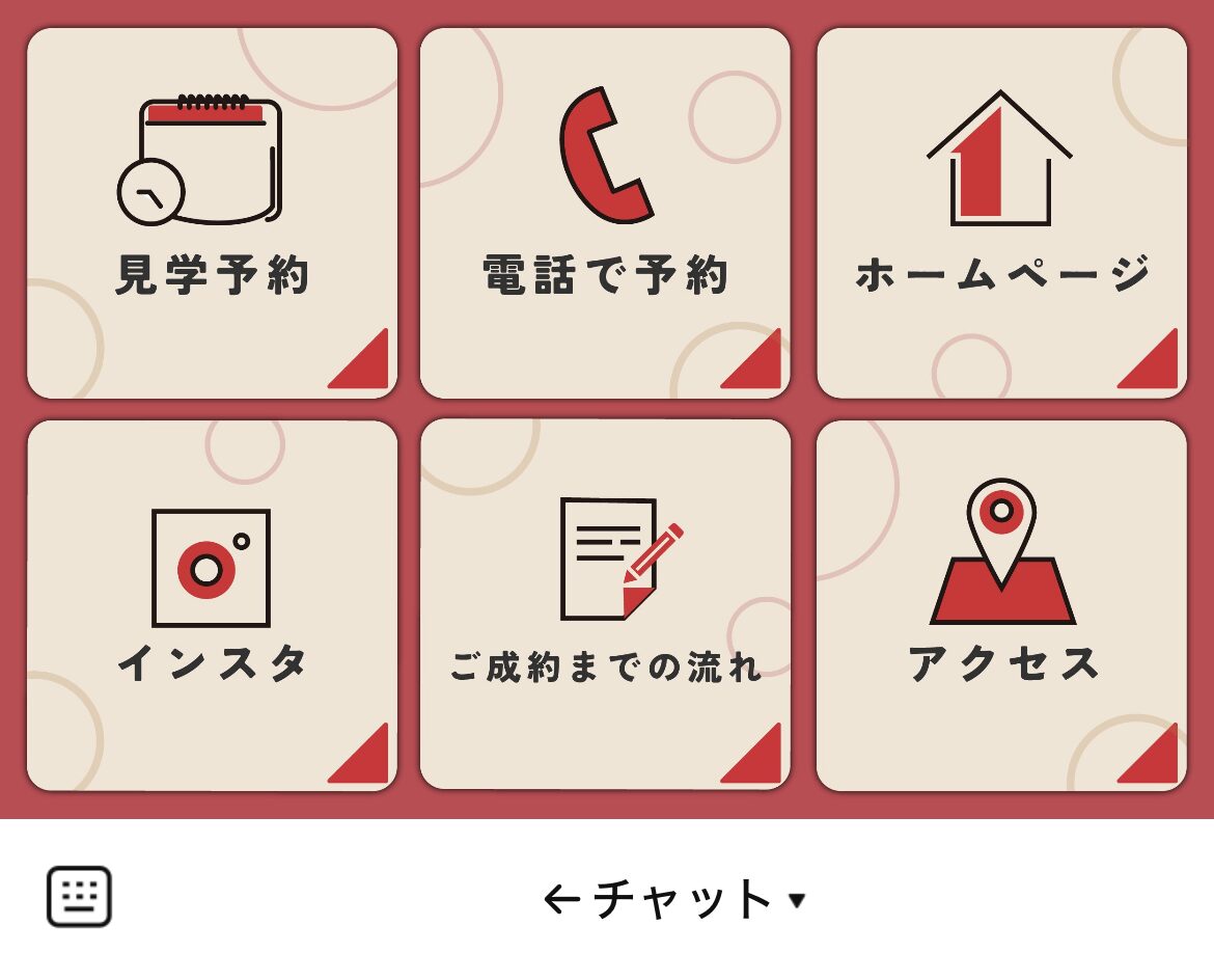 ムタはうす株式会社（オフィシャル）のLINEリッチメニューデザインのサムネイル