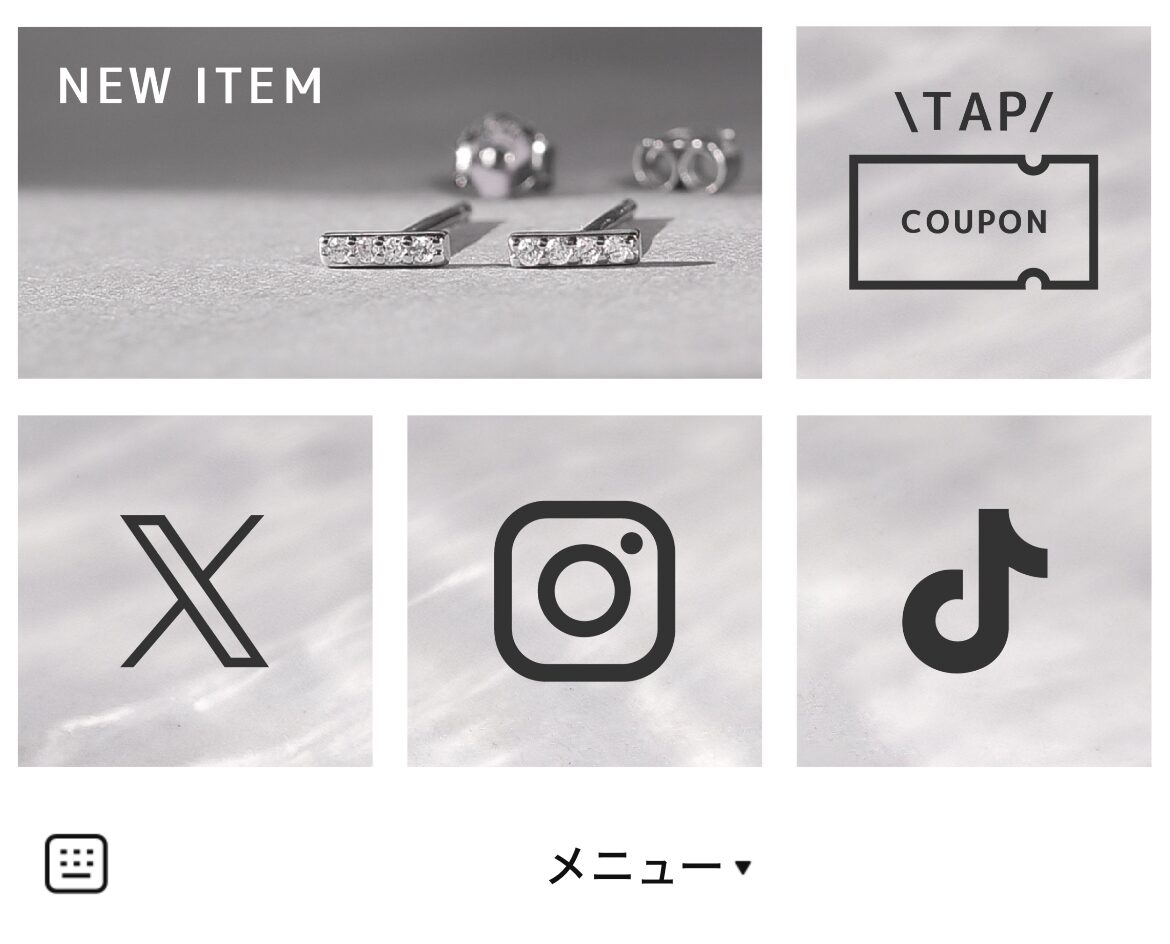 Velenette　楽天市場店のLINEリッチメニューデザインのサムネイル